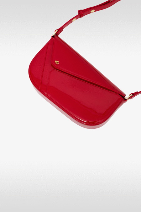 Hit bag vernis Rouge