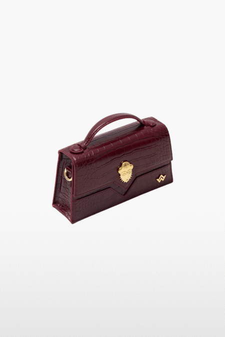 Akan mini croco Rouge bordeaux
