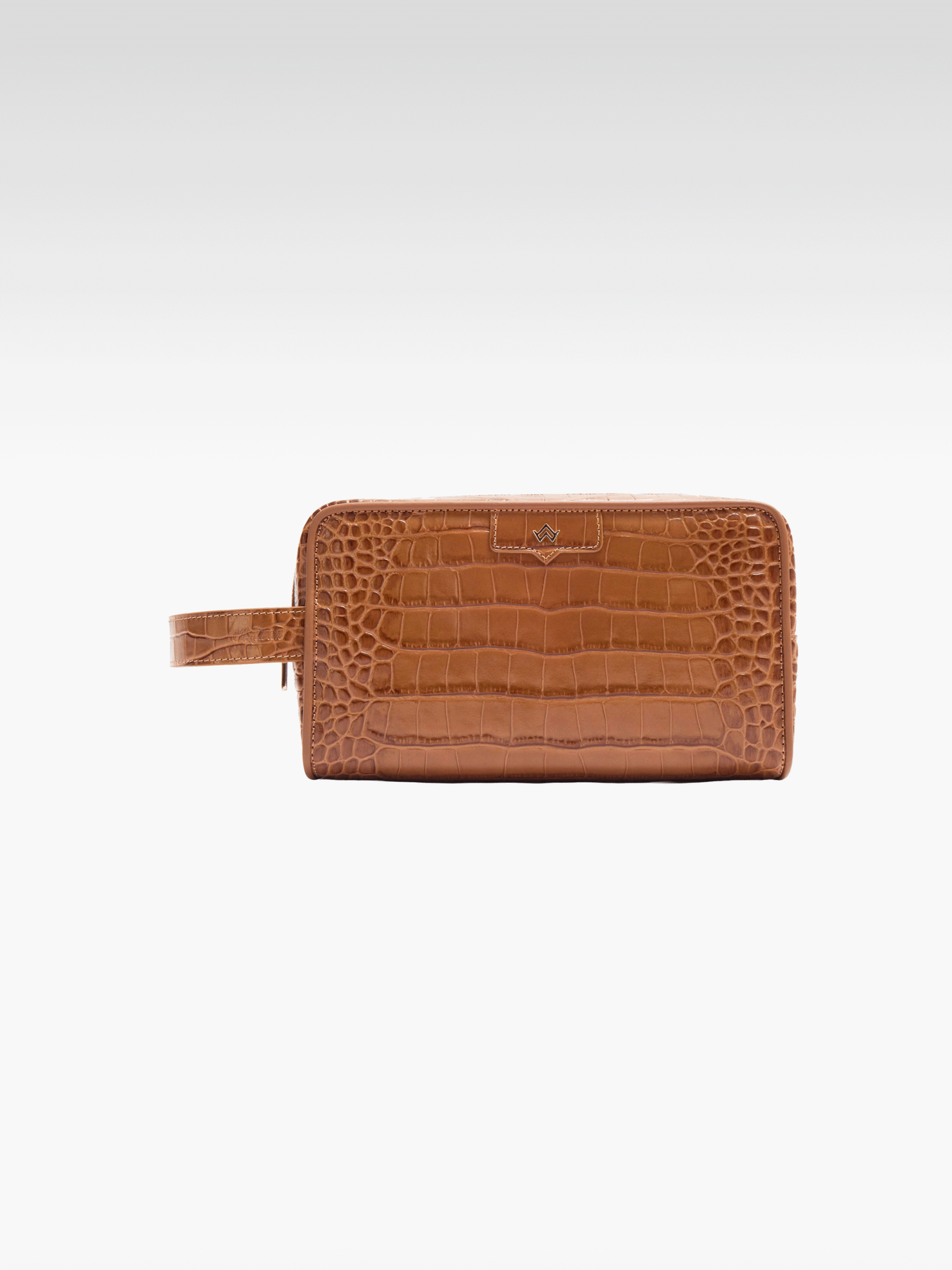 Trousse croco Marron
