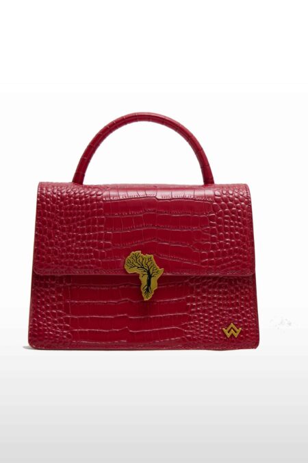 FEMME AFRICAINE croco rouge