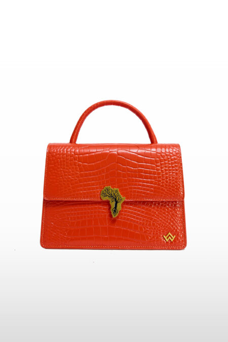 FEMME AFRICAINE croco orangé