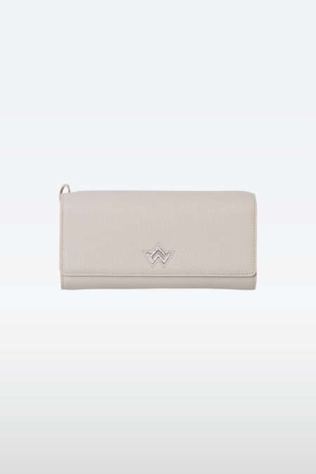 Portefeuille Nadrey grainé Gris