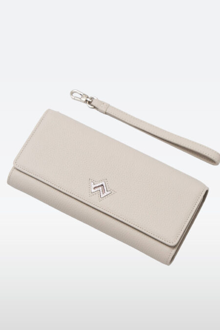 Portefeuille Nadrey grainé Gris