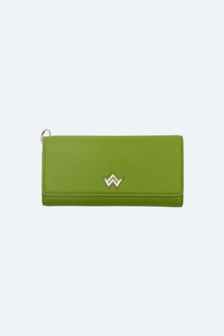 Portefeuille Nadrey grainé Vert olive