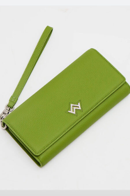 Portefeuille Nadrey grainé Vert olive