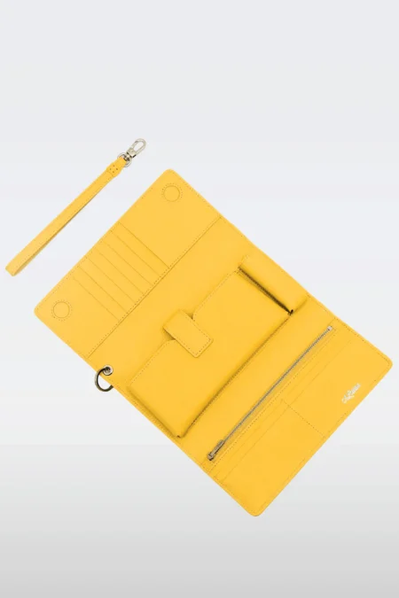 Portefeuille Nadrey grainé Jaune
