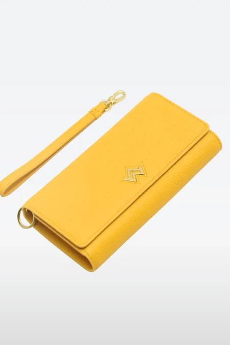 Portefeuille Nadrey grainé Jaune