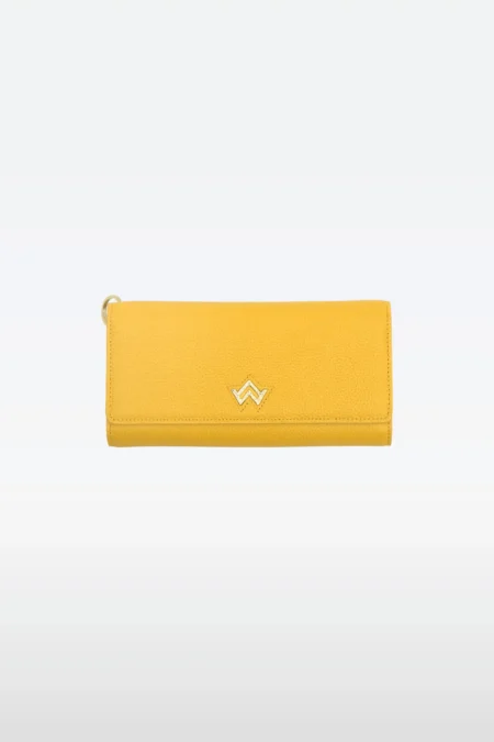 Portefeuille Nadrey grainé Jaune