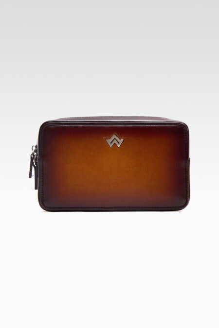 Pochette patiné Marron