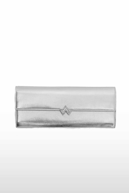 Pochette First lady lisse argenté