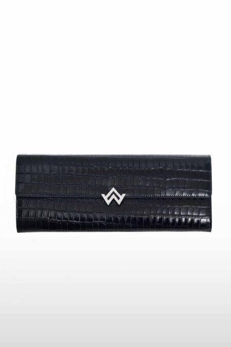 Pochette First lady croco Noir