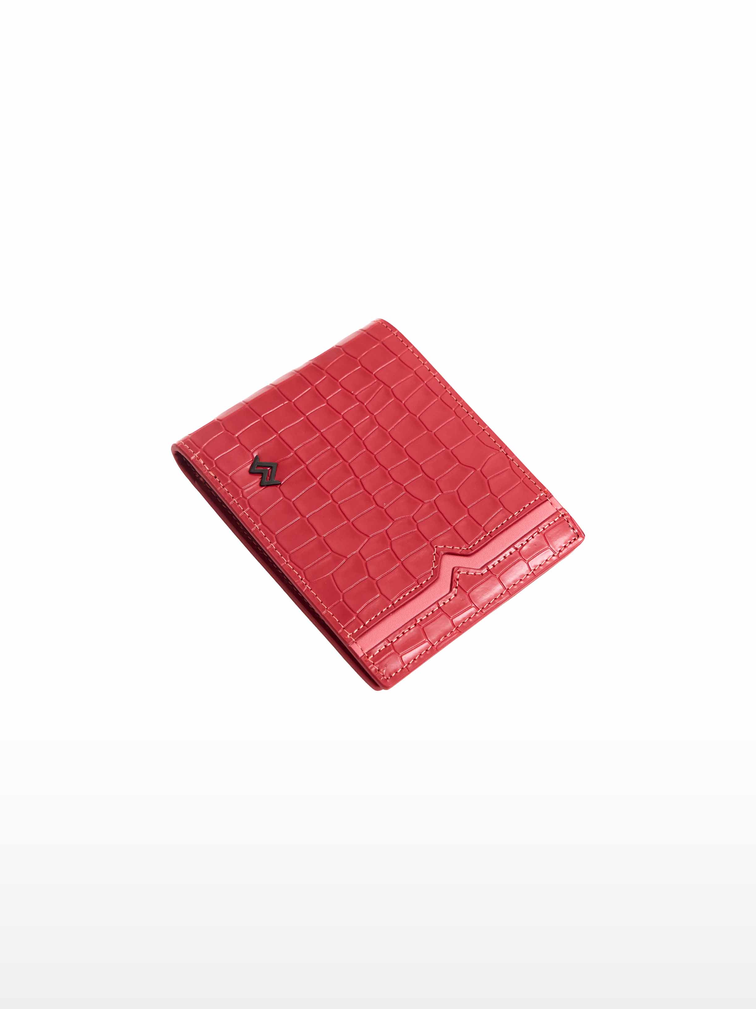 Portefeuille croco rouge - Image 5